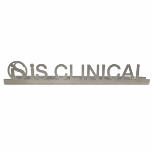 iS Clinical Metal Shelf Talker